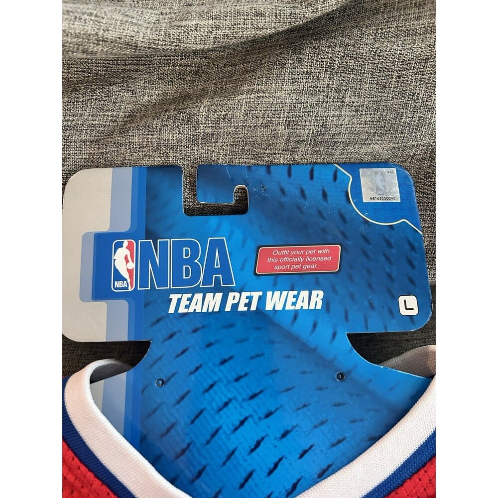 NBA Team Dog Pet Wear Size Large LA Clippers Jersey Red New - Picture 4 of 7